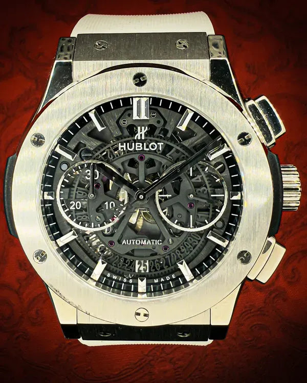 2017 Hublot Classic Fusion Aerofusion 45MM Skeleton Dial Rubber Strap (525.NX.0170.LR)