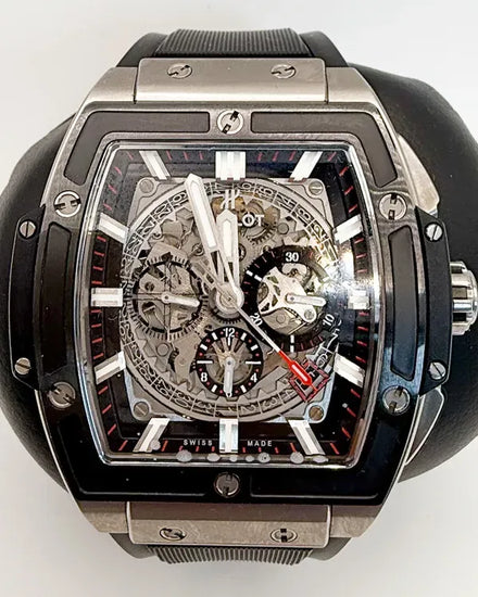 2016 Hublot Spirit of Big Bang 45MM Skeleton Dial Rubber Strap (601.NM.0173.LR)