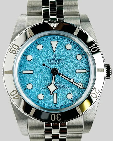 No Reserve - 2025 Tudor Black Bay 54 "Lagoon Blue" 37MM Blue Dial Steel Bracelet (79000)
