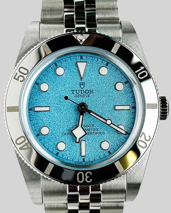 No Reserve - 2025 Tudor Black Bay 54 "Lagoon Blue" 37MM Blue Dial Steel Bracelet (79000)