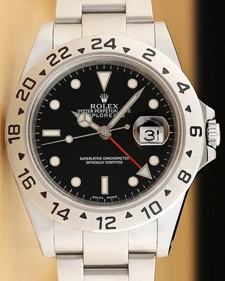 Rolex Explorer II 40MM Black Dial Oyster Bracelet (16570)