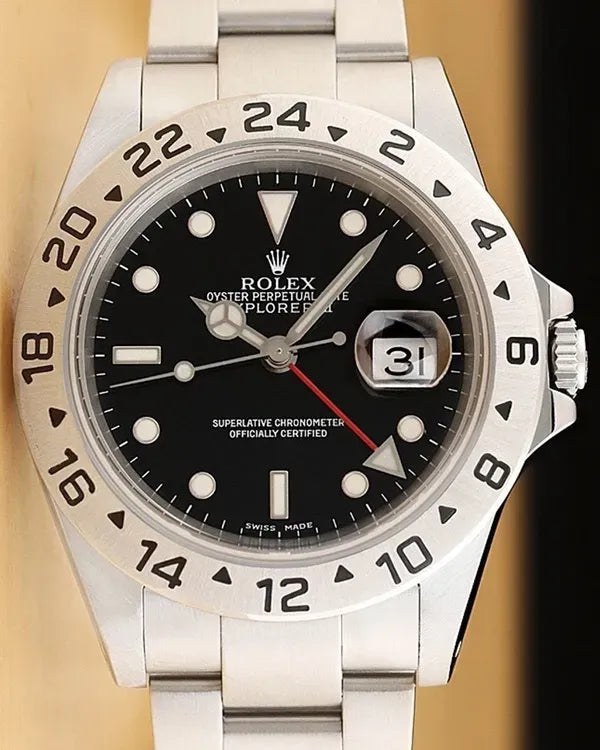 Rolex Explorer II 40MM Black Dial Oyster Bracelet (16570)