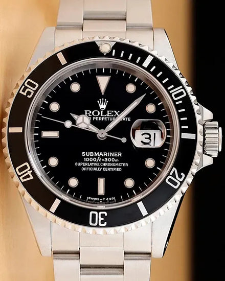 Rolex Submariner Date 40MM Black Dial Oyster Bracelet (16610)
