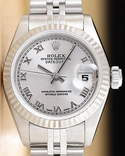 Rolex Lady-Datejust 26MM Silver Dial Jubilee Bracelet (79174)