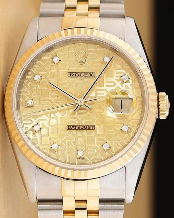 Rolex Datejust 36MM Champagne "Jubilee" Dial Two-Tone Jubilee Bracelet (16233)