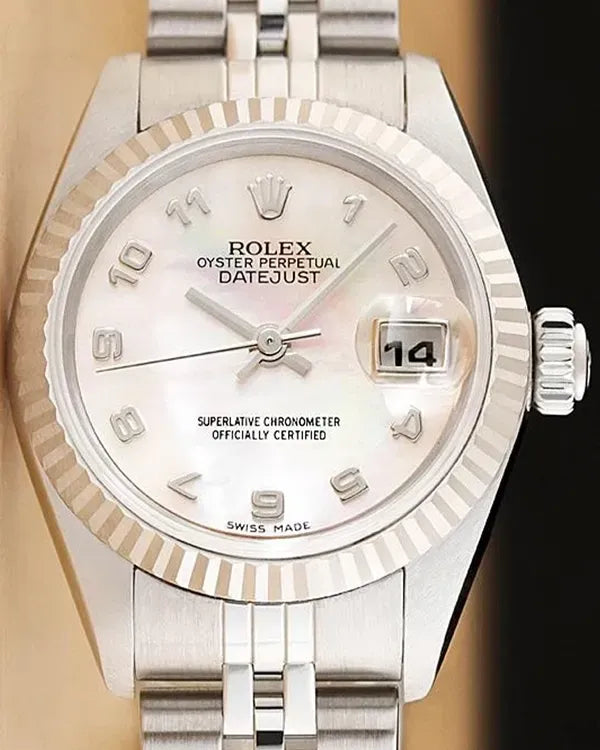 Rolex Lady-Datejust 26MM Mother of Pearl Dial Jubilee Bracelet (79174)