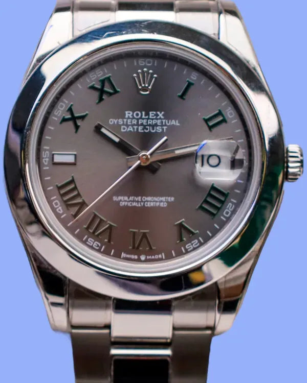 Rolex Datejust II "Wimbledon" 41MM Slate Dial Oyster Bracelet (116300)