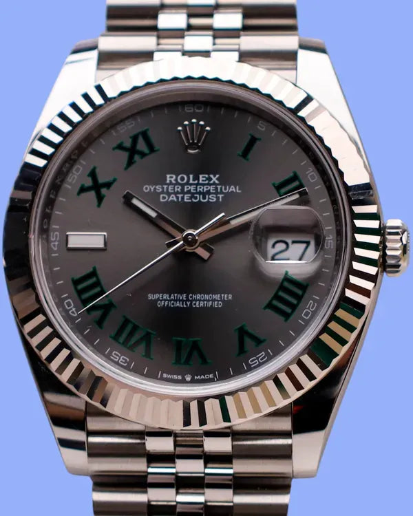 2024 Rolex Datejust "Wimbledon" 41MM Slate Dial Jubilee Bracelet (126334)