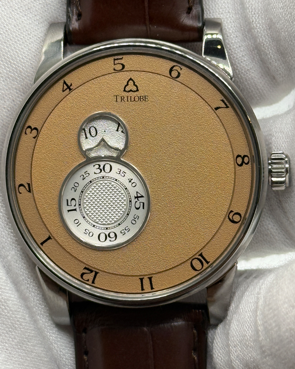2025 Trilobe Nuit Fantastique Grained Dune 38.5MM Sand Dial Leather Strap (NF06DG)