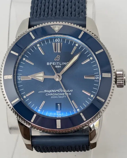 Breitling Superocean Heritage II 44MM Blue Dial Rubber Strap (AB2030)