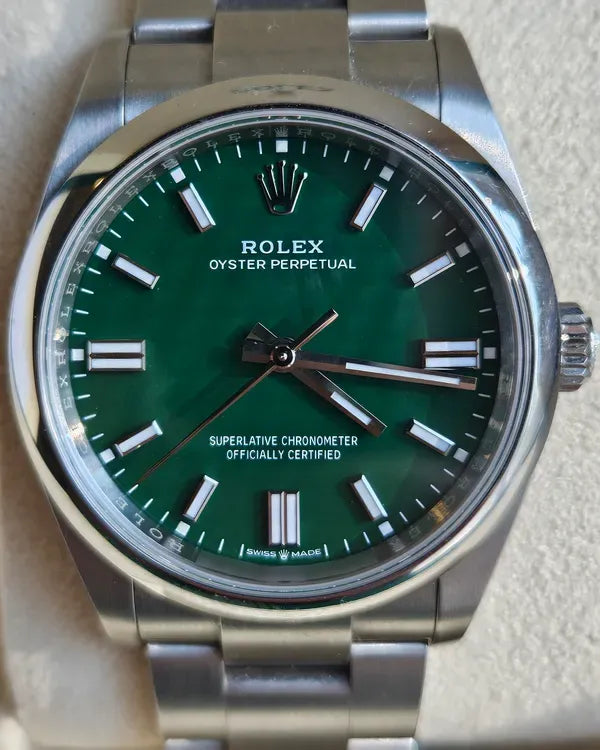 2023 Rolex Oyster Perpetual 36MM Green Dial Oyster Bracelet (126000)