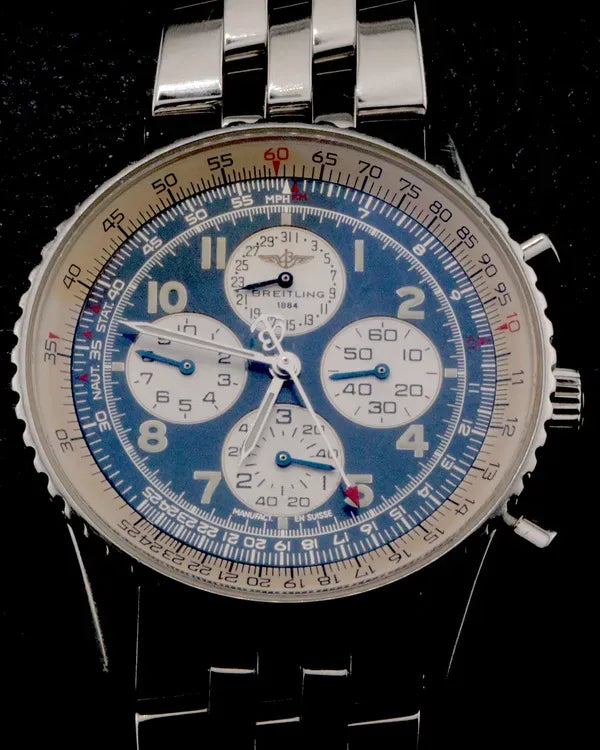 Breitling Navitimer Airborne 38MM Blue Dial Steel Bracelet (A33030)