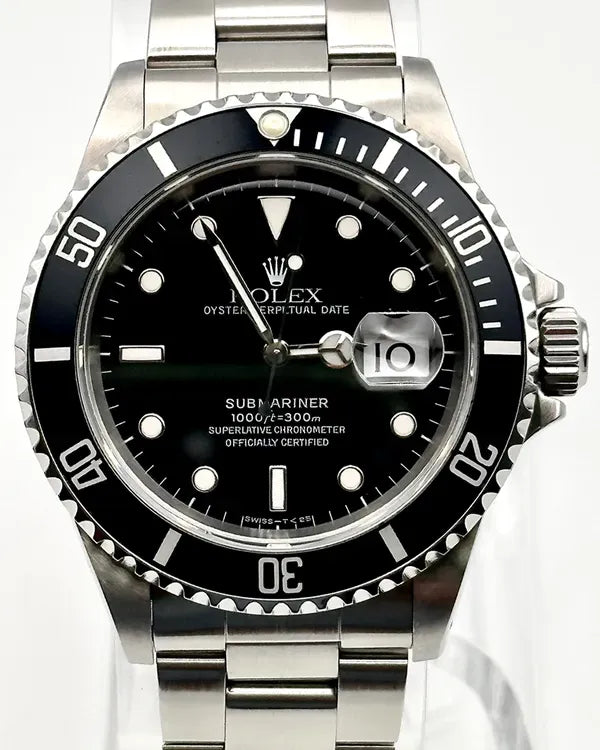 Rolex Submariner Date 40MM Black Dial Oyster Bracelet (16610)