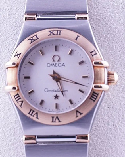 Omega Constellation 23MM Quartz White Dial Two-Tone Bracelet (795.1203)