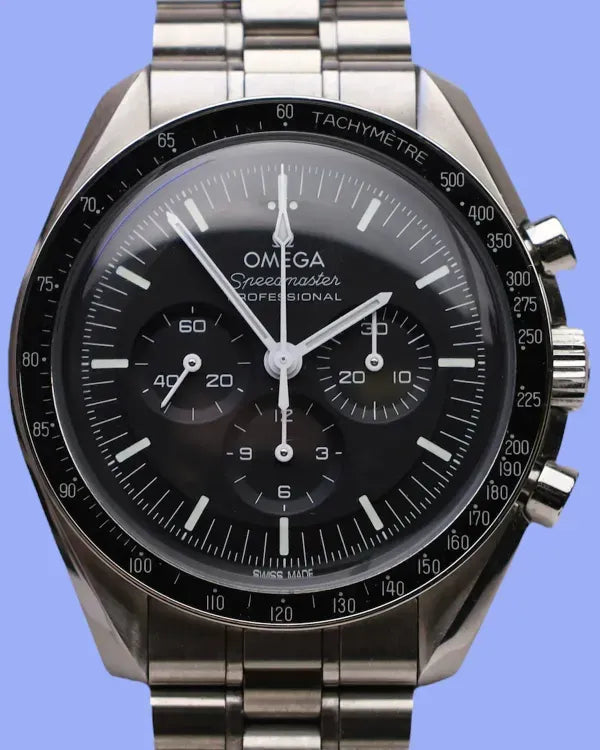 2022 Omega Speedmaster Professional Moonwatch 42MM Black Dial Steel Bracelet (310.30.42.50.01.001)