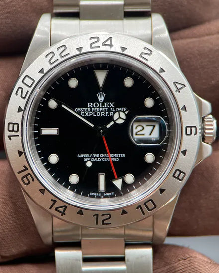 Rolex Explorer II 40MM Black Dial Oyster Bracelet (16570)