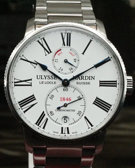 2018 Ulysse Nardin Marine Torpilleur 42MM White Dial Steel Bracelet (1183-310/40)