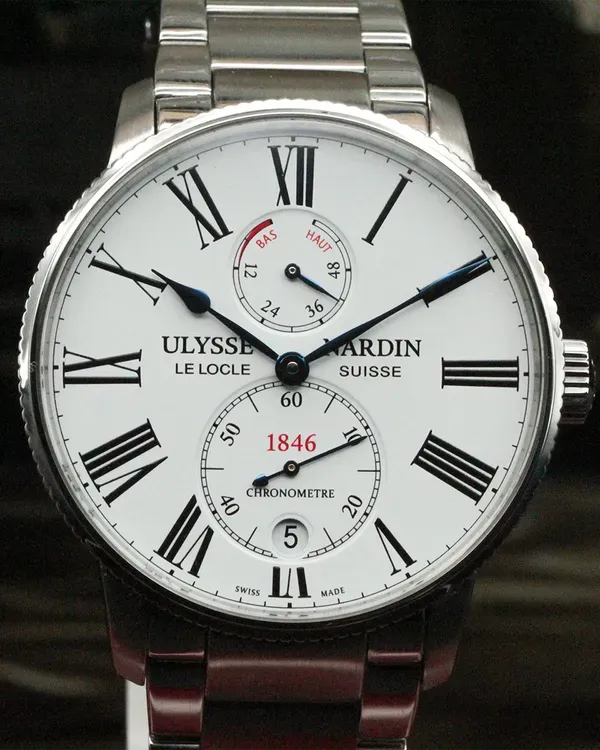 Ulysse Nardin Marine Torpilleur 42MM White Dial Steel Bracelet (1183-310/40)