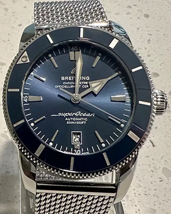 Breitling Superocean Heritage II 46MM Blue Dial Steel Bracelet (AB2020)