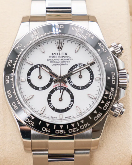2024 Rolex Cosmograph Daytona 40MM White "Panda" Dial Oyster Bracelet (126500LN)