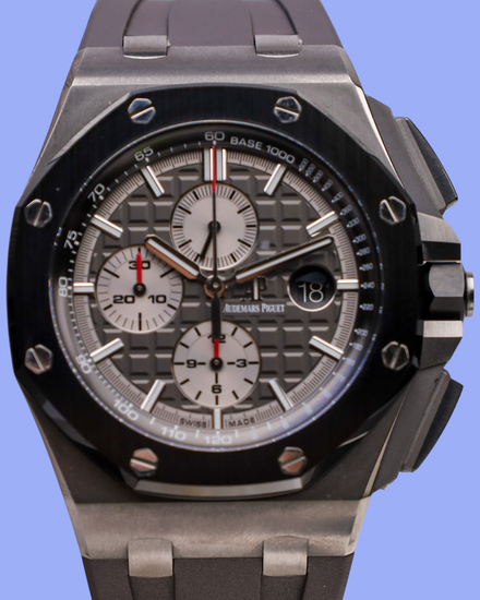 Audemars Piguet Royal Oak Offshore Chronograph 44MM Grey Dial Rubber Strap (26400IO.OO.A004CA.01)