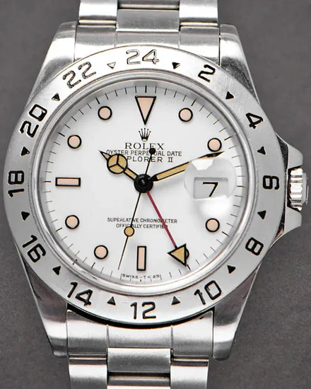 Rolex Explorer II "Polar" 40MM White Dial Oyster Bracelet (16570)