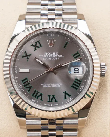 2023 Rolex Datejust "Wimbledon" 41MM Slate Dial Jubilee Bracelet (126334)