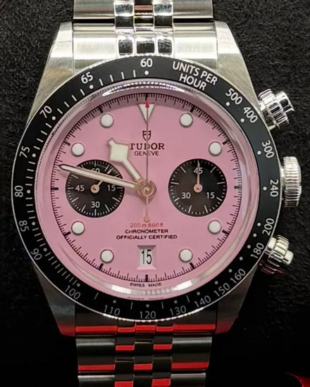 2025 Tudor Black Bay Chrono "Flamingo" 41MM Pink Dial Steel Bracelet (79360N)