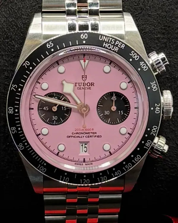 2025 Tudor Black Bay Chrono "Flamingo" 41MM Pink Dial Steel Bracelet (79360N)
