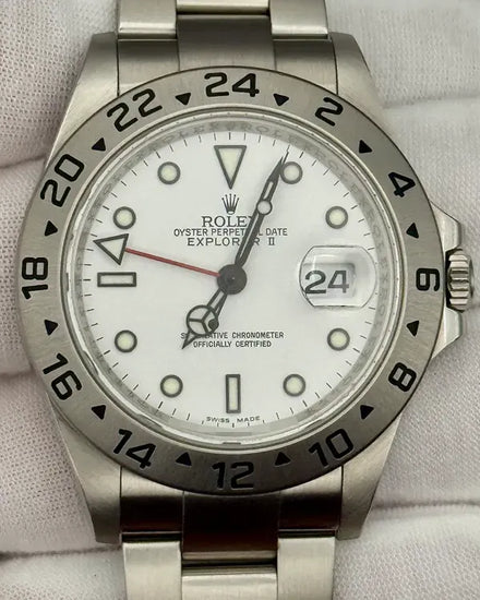 2009 Rolex Explorer II "Polar" 40MM White Dial Oyster Bracelet (16570)