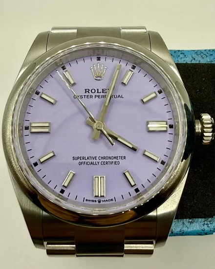 2025 Rolex Oyster Perpetual 36MM Lavender Dial Oyster Bracelet (126000)