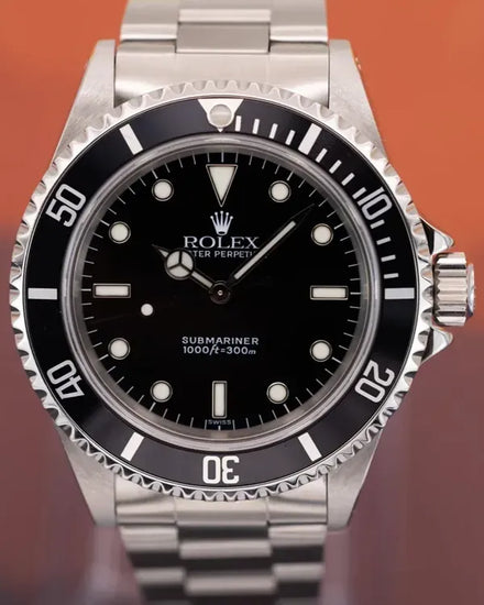 1999 (A Serial) Rolex Submariner No Date 40MM Black "Swiss Only" Dial Oyster Bracelet (14060)