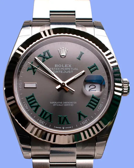 2025 Rolex Datejust "Wimbledon" 41MM Slate Dial Oyster Bracelet (126334)