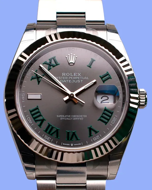 2025 Rolex Datejust "Wimbledon" 41MM Slate Dial Oyster Bracelet (126334)