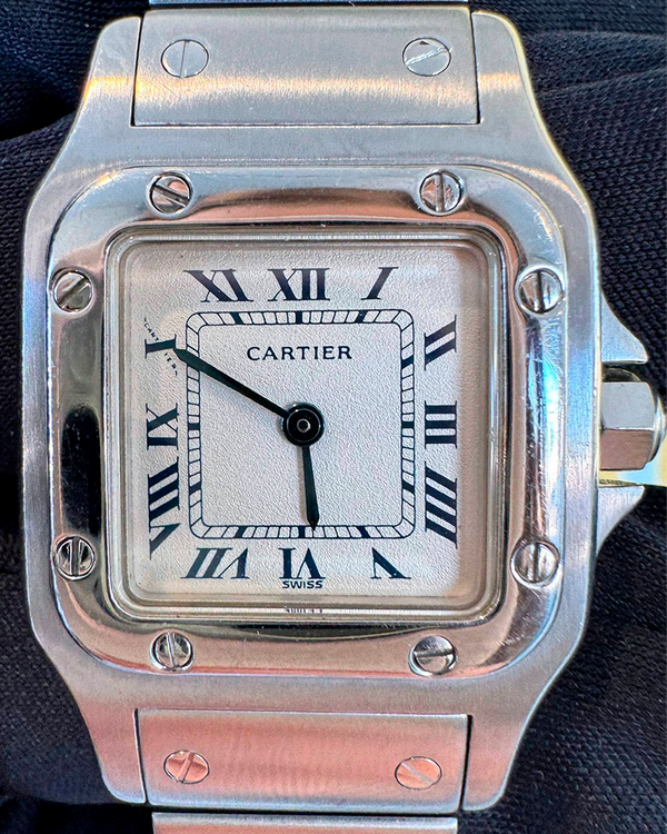 Cartier Santos Galbée 24MM Quartz Silver Dial Steel Bracelet (9057930)
