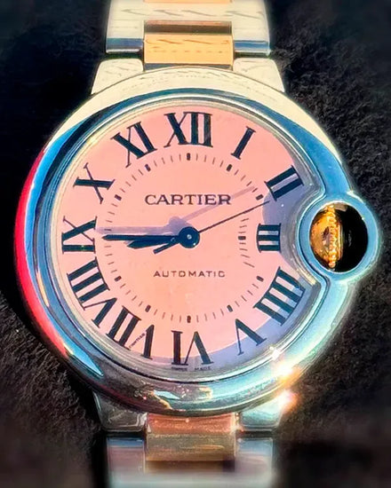 2016 Cartier Ballon Bleu 33MM Mother of Pearl Dial Two-Tone Bracelet (W6920070)