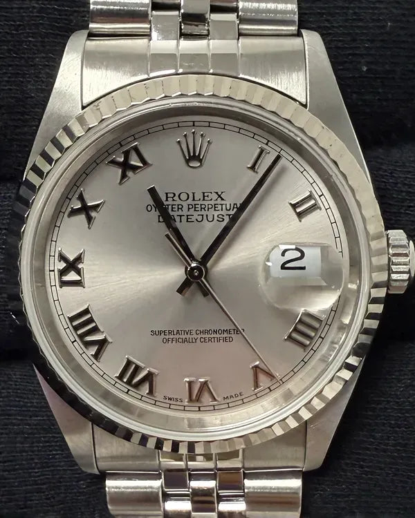Rolex Datejust 36MM Silver Dial Jubilee Bracelet (16234)