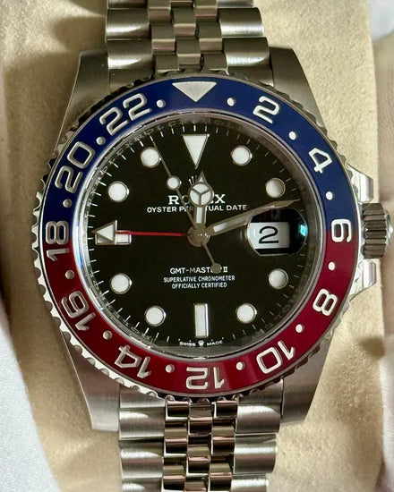 2025 Rolex GMT-Master II "Pepsi" 40MM Black Dial Jubilee Bracelet (126710BLRO)
