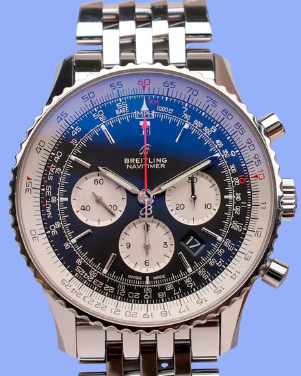 2022 Breitling Navitimer B01 Chronograph 46MM Black Dial Steel Bracelet (AB0127)