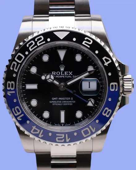 2025 Rolex GMT-Master II "Batman" 40MM Black Dial Oyster Bracelet (126710BLNR)