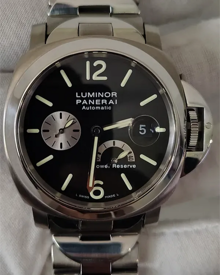 Panerai Luminor Power Reserve 44MM Black Dial Titanium Bracelet (PAM00171)