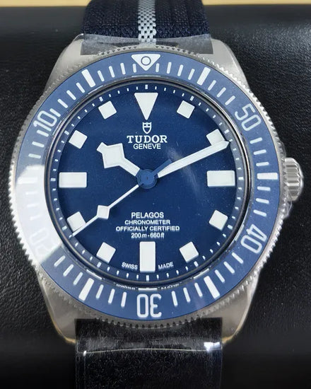 No Reserve - 2025 Tudor Pelagos FXD 42MM Blue Dial Textile Strap (25707B/24)