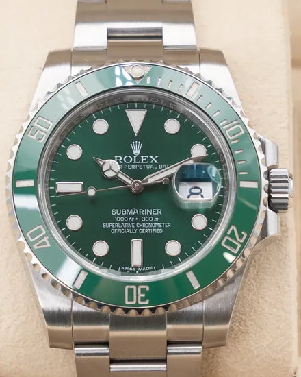 2015 Rolex Submariner Date "Hulk" 40MM Green Dial Oyster Bracelet (116610LV)