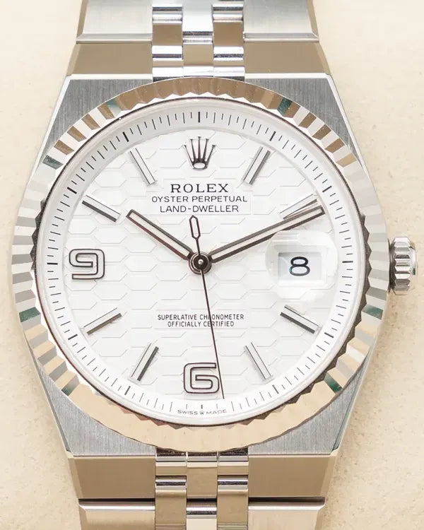 2025 Rolex Land-Dweller 40MM White Dial Flat Jubilee Bracelet (127334)