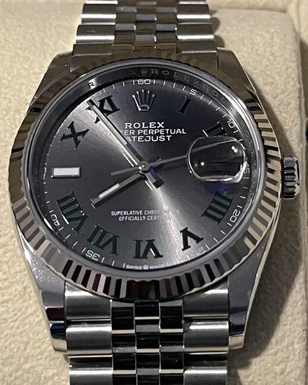 2025 Rolex Datejust "Wimbledon" 36MM Slate Dial Jubilee Bracelet (126234)