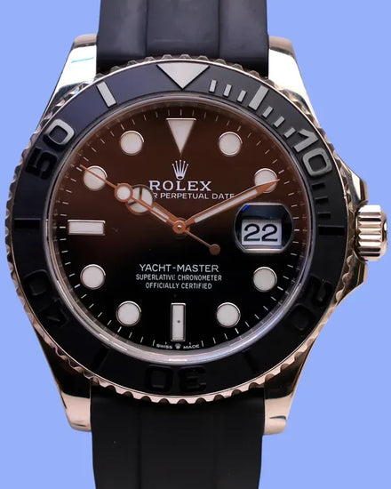 Rolex Yacht-Master 42MM Black Dial Rubber Strap (226659)