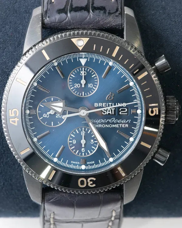 Breitling Superocean Heritage "Kelly Slater" 44MM Blue Dial Leather Strap (M133132A1C1W1)