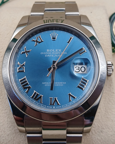 2024 Rolex Datejust 41MM Blue Dial Oyster Bracelet (126300)