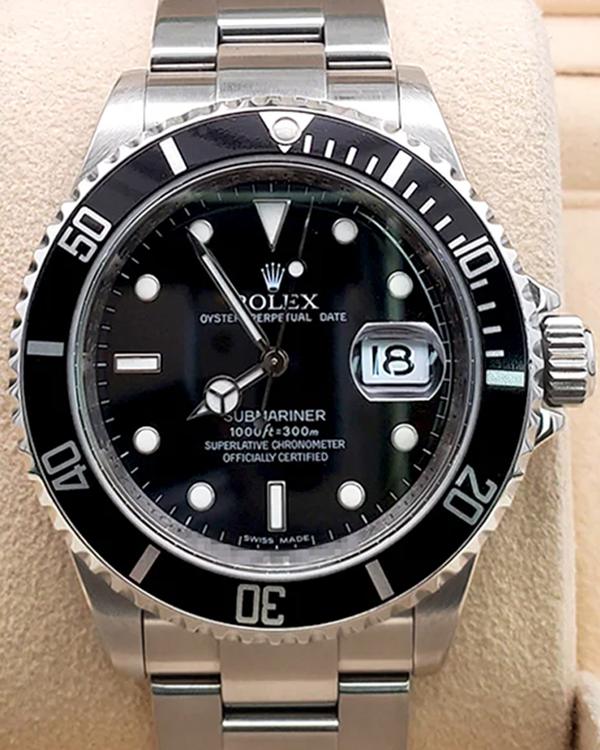 2009 Rolex Submariner Date 40MM Black Dial Oyster Bracelet (16610)