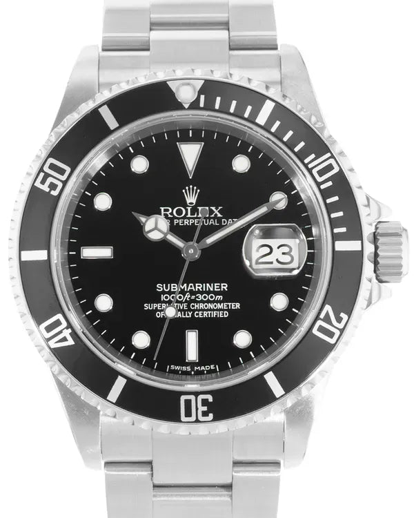 2007 Rolex Submariner Date 40MM Black Dial Oyster Bracelet (16610)